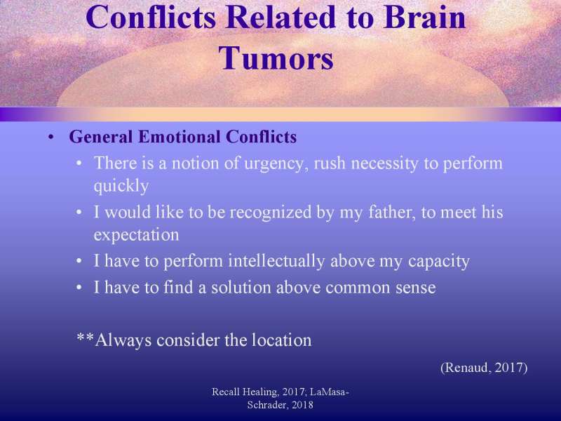 Emotional roots in Brain Cancers page 10